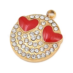 Pendentifs en strass en acier inoxydable 304&nbsp;RB-CBA4809-22G-02