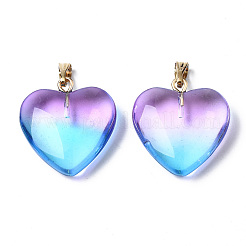 Pendentifs en verre peint à la bombe&nbsp;X-GLAA-N035-016-C02