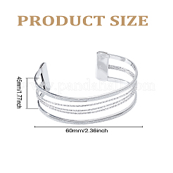 1 Armreif aus Legierung für Damen&nbsp;BJEW-LP0003-32P