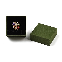 Boîtes de rangement de bijoux en papier cartonné avec éponge&nbsp;CON-P023-01A-01