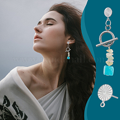 20 par de accesorios para pendientes de acero inoxidable 304&nbsp;STAS-UN0049-52
