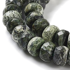 Natürliche Silber Linie Jaspis Perlen Stränge&nbsp;G-Z042-B01-03