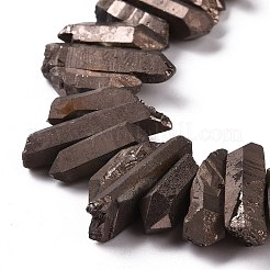 Fili di perline di punti di cristallo di quarzo naturale&nbsp;G-K181-B29