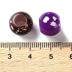 Sprühlackierte europäische Perlen aus ABS-Kunststoff&nbsp;KY-G033-01B