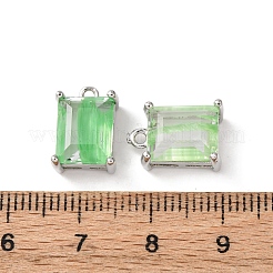 Messing Glas Anhänger / charms&nbsp;KK-Z141-12P
