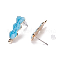 Risultati dell'orecchino della vite prigioniera dello smalto del ferro del cuore di 6pcs 3 colori&nbsp;IFIN-FS0001-04