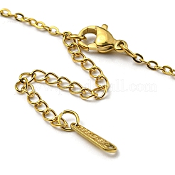 Collane con ciondolo in acciaio inossidabile 304&nbsp;NJEW-Z025-06G