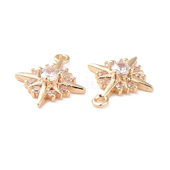 Ciondoli in ottone zirconi chiari micro pavé&nbsp;KK-G418-09G