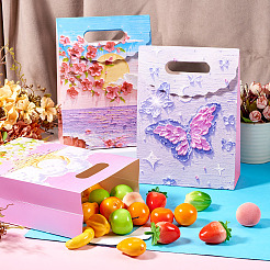 5 Stück 5 Stile bedruckte Geschenk-Tragetaschen aus Papier&nbsp;ABAG-TA0001-53