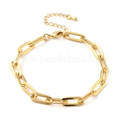 Messing-Büroklammer-Kettenarmbänder für Frauen und Männer&nbsp;BJEW-F494-03G