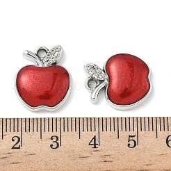Legierung Emaille Strass Anhänger&nbsp;FIND-L024-16P