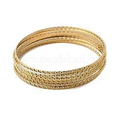 7 bracelet en acier inoxydable 201 pour femme&nbsp;BJEW-Z151-04G-02