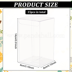 Embalaje de regalo de caja de pvc de plástico transparente rectángulo&nbsp;CON-BC0007-11C