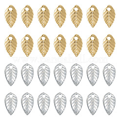 PH PandaHall Breloques à Griffes Plaqué Or 18K - 4 Styles De Bases Réglables En Laiton Pour Pendentifs Irréguliers Vierges, Idéal Fabrication Bijoux Pierres Précieuses