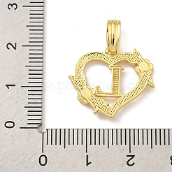 Ciondoli cuore in ottone&nbsp;KK-I714-04G-L