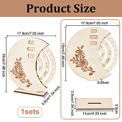 Decorazioni per la casa con calendario millenario in legno&nbsp;FIND-WH0152-581