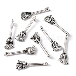 Stile tibetano pendenti in lega di zinco di scopa&nbsp;LS-TIBEP-R334-317AS-RS