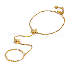 Armbänder mit Blumenmuster aus Edelstahl 304 für Damen&nbsp;NO1550