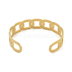 Ovale offene Armreifen aus 304 Edelstahl für Damen&nbsp;LS-BJEW-E100-05G