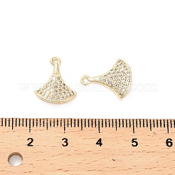 Pendentifs avec zircon cubiques à micro-pavés en laiton&nbsp;KK-B133-02G