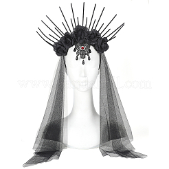 Halloween Polyester Strass Kleid Bräute Hochzeit Schleier Stirnband&nbsp;FIND-WH20019-165B-166