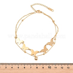 Schmetterlings-Satellitenketten aus Edelstahl 304&nbsp;BJEW-H643-06G