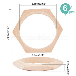 Fabrication de bracelets en bois&nbsp;BJEW-WH0017-02