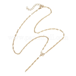 2 mm verstellbare Lariat-Halsketten aus strukturiertem&nbsp;NJEW-JN05858