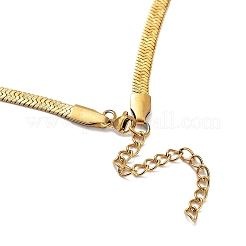 Halsketten aus Fischgräten-Kette aus Edelstahl 304&nbsp;NJEW-P282-03G