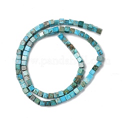 Brins de perles de jaspe impérial synthétique teint&nbsp;G-H087-F02-01B-1
