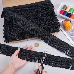 13 m Polyester-Spitzenband mit Fransen&nbsp;OCOR-WH0070-164