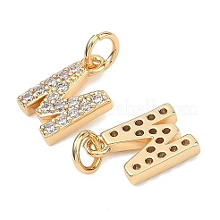 Pendentifs en laiton Shegrace avec micro-pavé de zircone cubique transparente&nbsp;XGRQ29963-394G-M