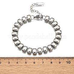 Bracelets à maillons rectangulaires en acier inoxydable 304 pour femmes&nbsp;BJEW-R022-01P