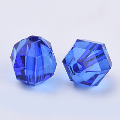 Perles en acrylique transparente&nbsp;LS-TACR-Q256-8mm-V44