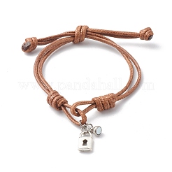 Braccialetti registrabili coreano cerato poliestere&nbsp;BJEW-TA00001