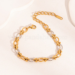 304 Edelstahl Gliederketten-Armband-Set für Damen&nbsp;IX7784-3