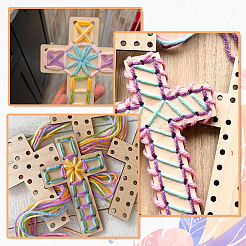 1 Stück unfertiges Oster-Holzkreuz&nbsp;WOOD-SP0001-69