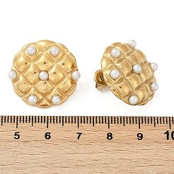 Boucles d'oreilles à tige en acier inoxydable 304&nbsp;EJEW-G423-29B-G