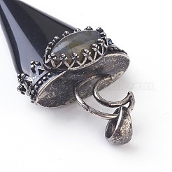 Natürlichen Obsidian große Anhänger&nbsp;G-F639-06E
