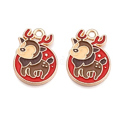 Weihnachten Thema Legierungsemailleanhänger&nbsp;ENAM-T020-10N