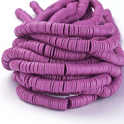 Perle piatte tonde polimero a mano di argilla&nbsp;CLAY-R067-8.0mm-05