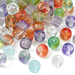 140pcs 7 Farben transparente Glasperlen&nbsp;GLAA-FS0001-45