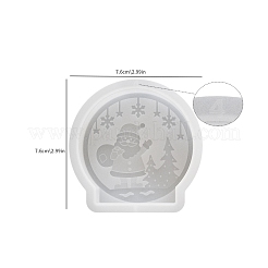 Moules en silicone pour bougies bricolage sur le thème de noël&nbsp;PW-WG1D081-04