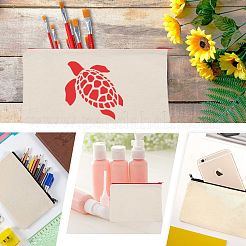 Stoff leer DIY Basteltasche Leinwand Stift Tasche&nbsp;ABAG-WH0023-12B