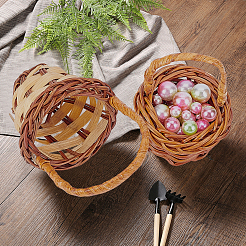 8 Stück Mini-Rattan-Bambuskörbe in 4 Stilen&nbsp;DJEW-FG0001-18