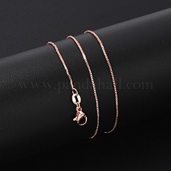 Messing-Kettenhalsketten für Damen&nbsp;NJEW-D302-42RG