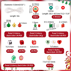 Ca. 1510 Stück DIY-Armband-Bausatz mit Weihnachtsmotiv&nbsp;DIY-PH0022-59