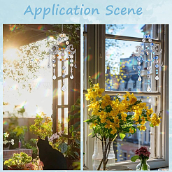 Kit fai da te per realizzare acchiappasole da appendere a forma di sole e luna&nbsp;DIY-SC0031-19
