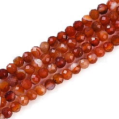 Brins de perles d'agate à bandes naturelles&nbsp;G-P553-G09-02