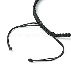 Set di braccialetti a maglie con micro pavé in ottone a 2 colori&nbsp;BJEW-TA00292